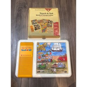 Vintage Texas Instruments Touch & Tell, Cartridge,‎ and 6 Mats *Read*